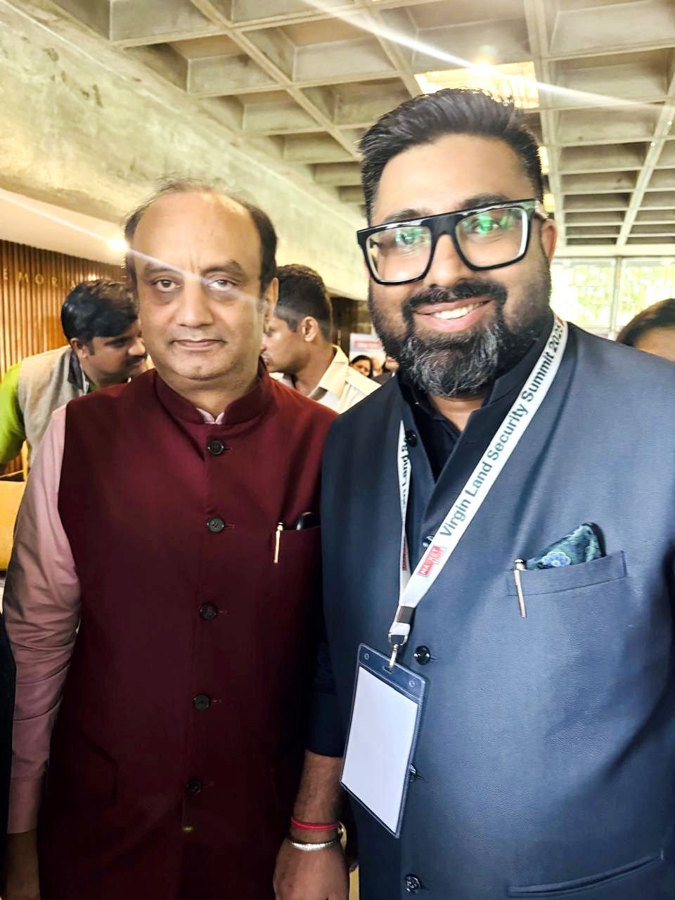 winfra director satyabrata das meet sudhanshu trivedi member of rajya sabha.jpg