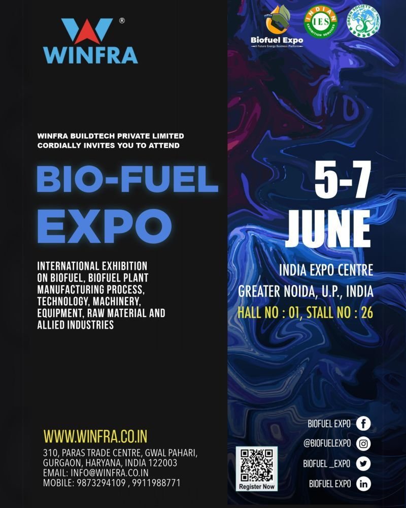 bio fuel expo noida invitation by winfra